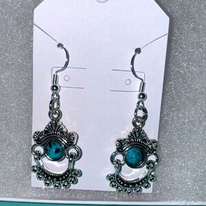 Handmade turquoises earrings!